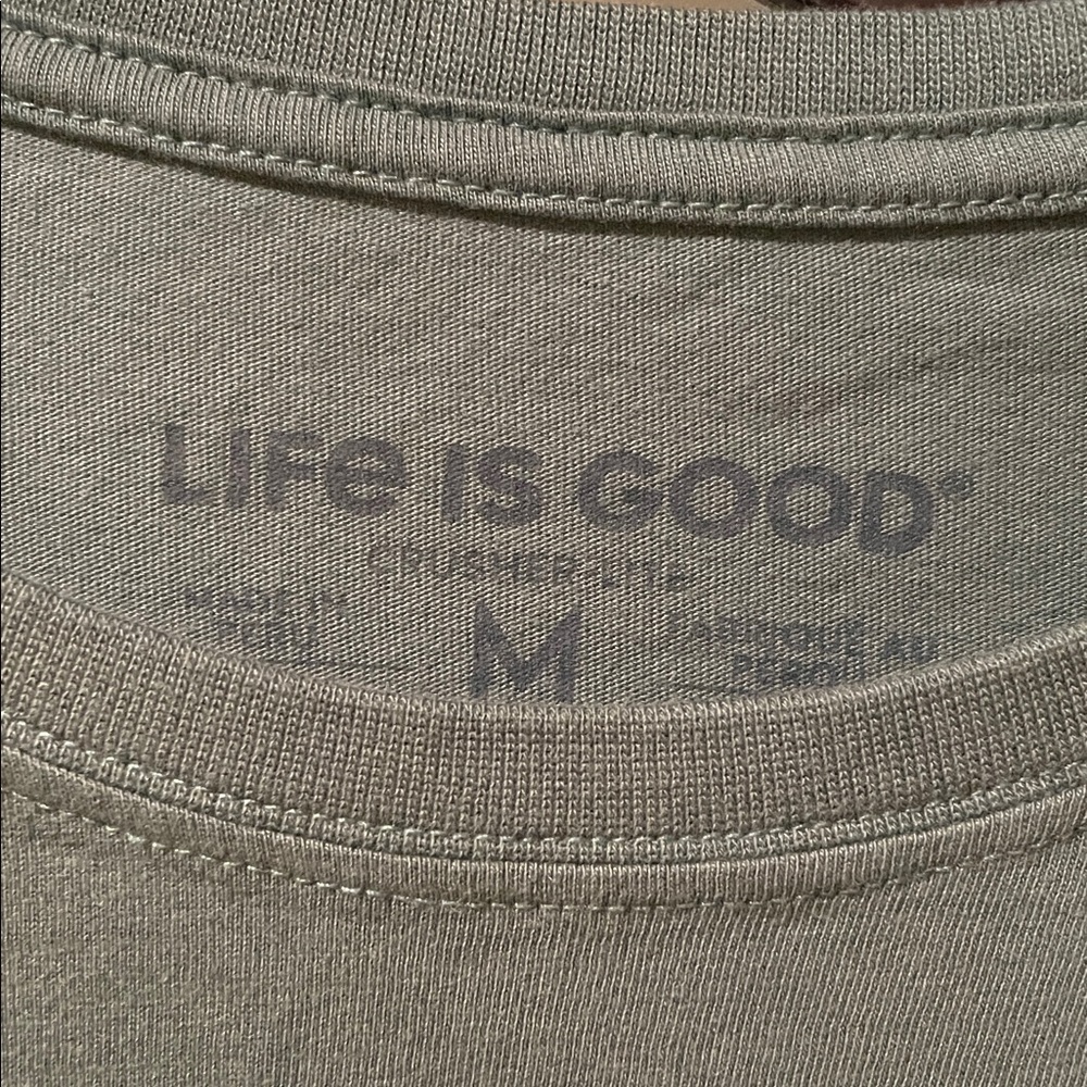 Life Is Good Men's Teal Long Sleeve Shirt with Graphic - Picture 2 of 3